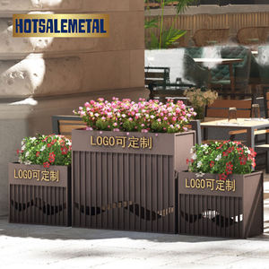 Foshan Premium Large Capacity Outdoor Galvanized Steel Planter Weatherproof Powder-Coated <b>Metal</b> Garden Room for <b>Patio</b> Balcony - Product Image 1
