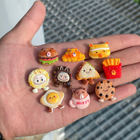 Mignon Hamburger Biscuit Résine DIY Craft Charms pour la décoration de coque de téléphone