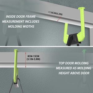 휴대용 상체 운동 도어 프레임 철봉 무나사 설치 가정용 문틀 풀업 핸들 - Product Image 4