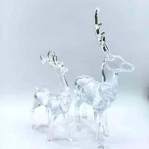 Adorno Navideño Decorativo de Acrílico Transparente con Forma de Ciervo Pequeño, en Oferta - Product Image 4