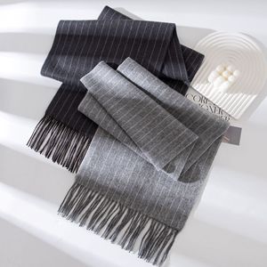 Classic Style Thick Business Unisex 100% <b>Lambswool</b> <b>Scarf</b> for Professional Wear - Product Image 3