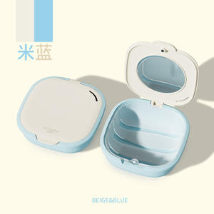Invisible Braces Storage <b>Box</b> with Mirror Retainer Case <b>Denture</b> Draining and Soaking <b>Box</b> Oral Therapy Equipment & Accessory - Product Image 4