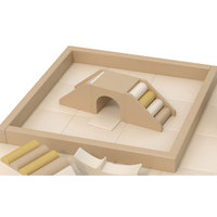 Juego de Pista de Carreras de Madera para Niños con Rampa, Puente, Túnel y Espiral para Zona de Juegos Interior, Capacidad de 100-500 kg