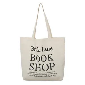 wholesale sustainable recycled canvas cotton tote bag