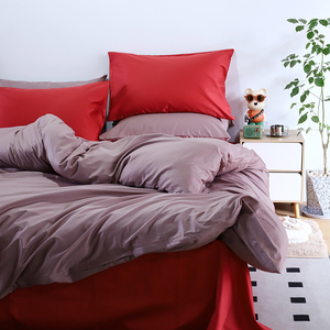 Set di Biancheria da Letto in Puro Cotone, Tinta Unita con Ricamo Floreale, Stile Lusso Leggero, Vendita all'Ingrosso - Product Image 1