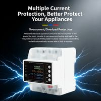 Meter Energi Cerdas Wifi Tiga Fasa 100A Pelindung Kebocoran Arus Tegangan Lebih/Kurang Meter Energi Daya kWh Bidirectional