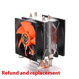 Zero 30 Flame Warship Ventilador doble Edición luminosa CPU Radiador multiplataforma Tubo de cobre doble Disipación de calor Caja de la computadora - Product Image 5