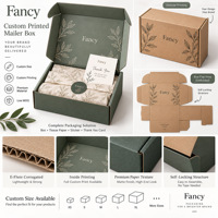 Boîte expédition imprimée en carton ondulé pour ecommerce abonnement mode beauté et colis de marque