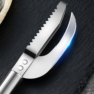 2-in-1 Multi-Purpose Stainless Steel <b>Fish</b> Scaler, Creative Gut-Opening <b>Knife</b>, Kitchen Gadget for Cleaning <b>Fish</b> Belly - Product Image 3