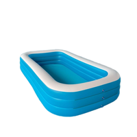 Grande piscine gonflable rectangulaire en PVC pour bébé baignoire familiale portable pour enfants et adultes