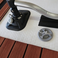 Passerelle gonflable marine 2026 - Rampe d'accès robuste en PVC, EVA antidérapant, 4 anneaux en D, résistant aux UV, pour quai de yacht, CE