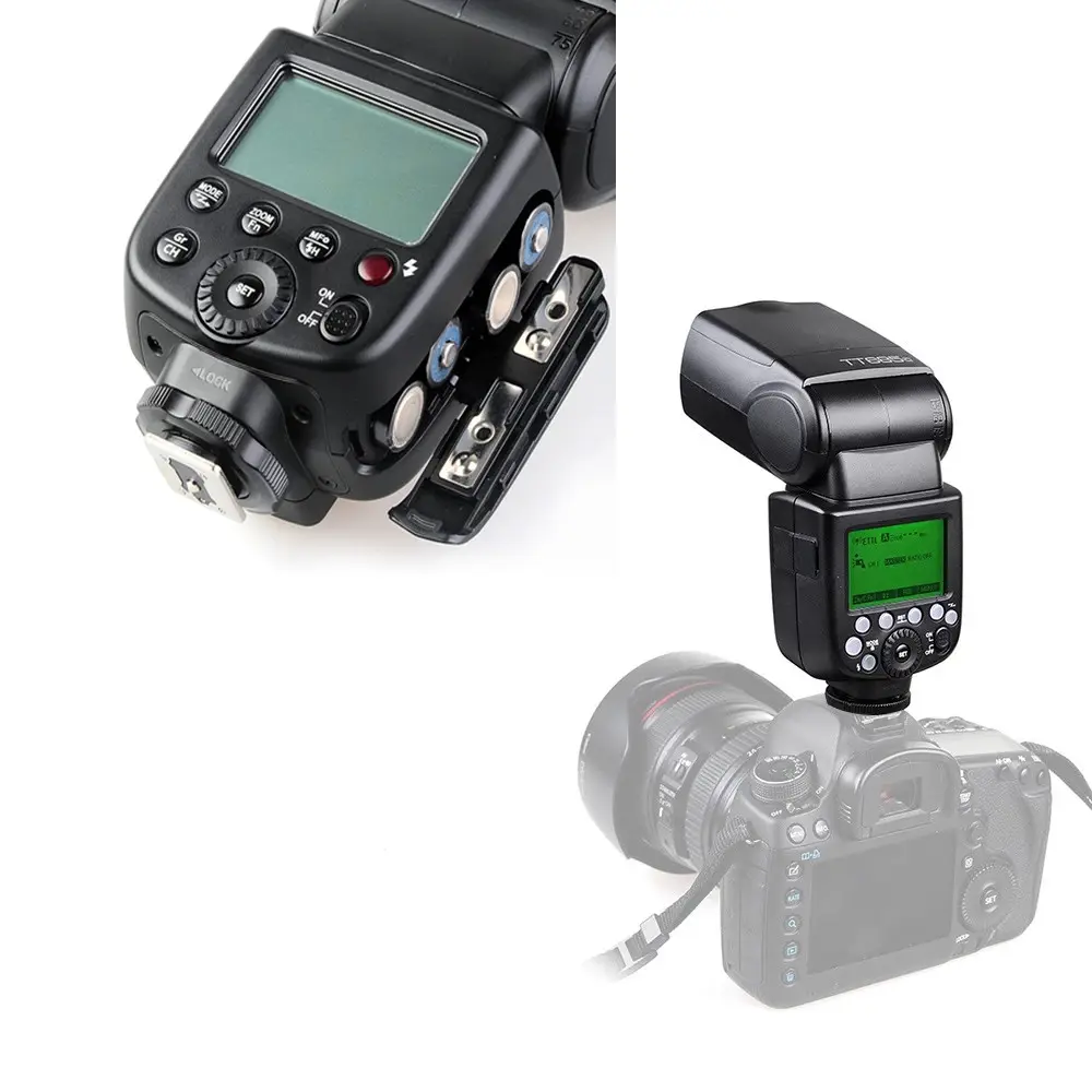 Вспышка для камеры Godox TT600 на камере, точка вспышки Zoom R2, ручная вспышка со встроенным радио трансивером R2
