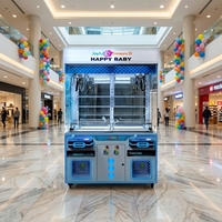 Équipement de divertissement d'arcade : Machine à grue attrape-poupées à deux joueurs, jeu à prix Happy Baby 3