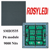 Módulo de Pantalla LED RGB a Todo Color para Exteriores P3 P6 192x192, Pantalla de Video Wall, Panel Publicitario, Letrero, Pantallas Totem Mupis