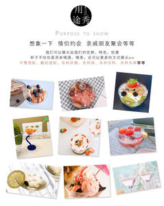 Copa de cóctel <span class=keywords><strong>Pyrex</strong></span> para parejas, barra transparente, copas triangulares de cristal, <span class=keywords><strong>taza</strong></span> de café, Copa azul, copa de helado - Product Image 2