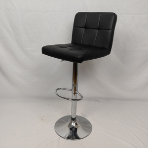 Đơn giản xoay PU da thanh ghế với cơ sở Chrome điều chỉnh chiều cao bền thiết kế hiện đại cho khách sạn nhà sử dụng phân cao - Product Image 3