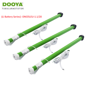 Moteur <span class=keywords><strong>DOOYA</strong></span> DM25LEU pour stores enrouleurs Sunshine avec batterie Li intégrée, contrôle émetteur RF433, accessoires pour rails de rideaux tubulaires - Product Image 2