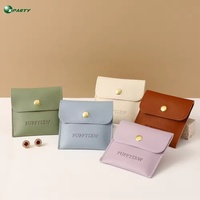 Pochettes Cadeaux Mini Luxe en Cuir PU Imprimées avec Logo Personnalisé, Durables et Tendance, avec Doublure en Velours pour Présentation et Emballage de Bijoux