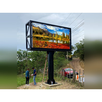 Affichage numérique LED à double face en forme de V pour poteau de rue, parc, panneau de signalisation MARS Outdoor Trivision