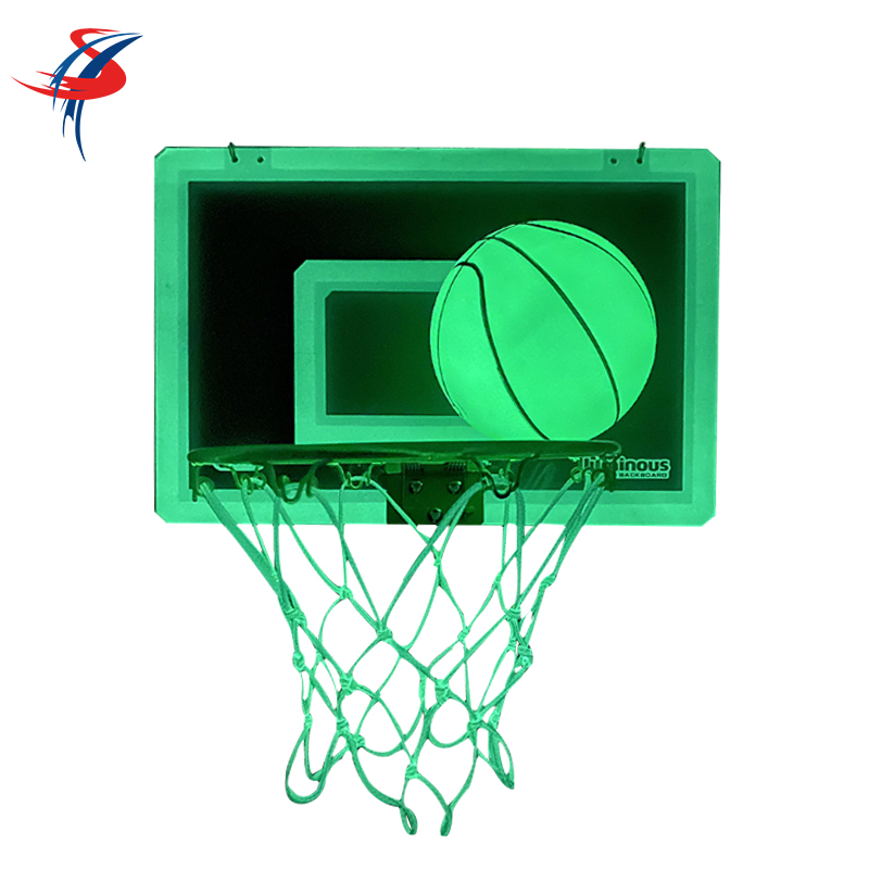Q014 small luminous basketball stand manufacturer of luminous basketball stand at night