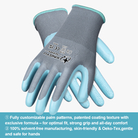 Gants de travail industriels XINGYU en polyester 13 jauges avec revêtement en latex, gants de jardinage de protection, gants de sécurité avec revêtement en latex