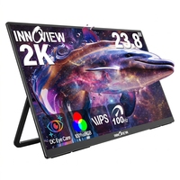 Monitor Portátil QHD de 23.8 Pulgadas y 1440P, Frecuencia de Actualización de 100 Hz, Gama de Colores 100% sRGB, Pantalla Mate para Computadora Portátil y de Escritorio