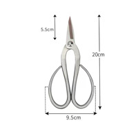Outils horticoles spécialisés pour la conception de bonsaïs, ciseaux de jardinage pour l'élagage, arrangement floral, acier inoxydable, bricolage, manche droit