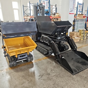 Бесплатная Доставка! Гидравлический 500 кг грузоподъемности бензиновый двигатель с питанием от Барроу мини-гусеничный самосвал - Product Image 5