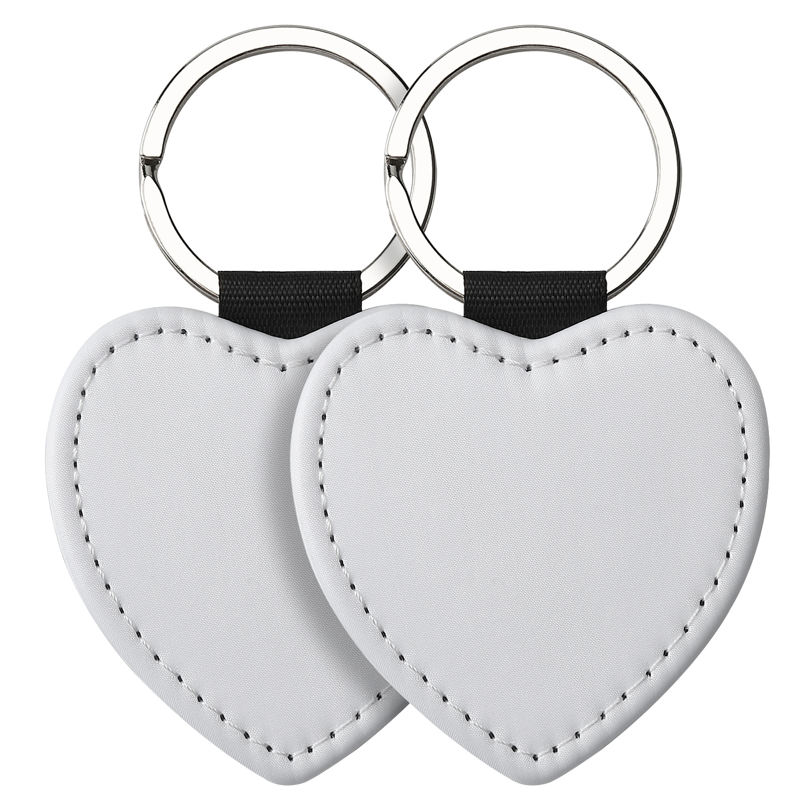 Colorido doble corazón blanco en forma de corazón de 5 cm.
