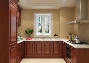 Wholesale Modern Custom Kitchen <b>Cabinets</b> Inset Wood <b>Wall</b> <b>Mounted</b> Modular Kitchen <b>Cabinets</b> for Villa Good Price - Product Image 3