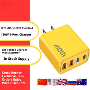 Cargador de Pared Rápido de 120W con 4 Puertos, Doble PD + Doble USB, <span class=keywords><strong>Adaptador</strong></span> de Carga Rápida para iPhone y Teléfonos Móviles Android - Product Image 2