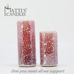 Chine marché en gros poids: 475g/615g Blanc chaud de bougie de flamme de scintillement led - Product Image 2