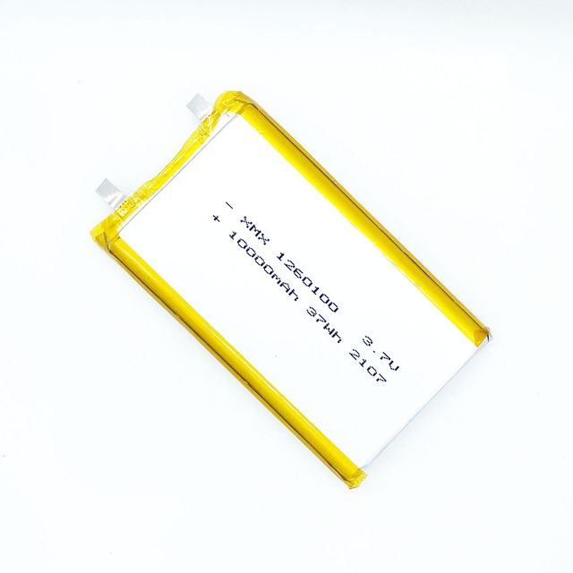 High Capacity High Density Li-polymer Battery 1260110 10Ah Power Bank Mobile Phone Use XMX Brand Silver 500 Cycles in Stock