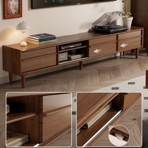 Mueble de <span class=keywords><strong>TV</strong></span> de Diseño Clásico, Minimalista y Moderno, Ajustable y Personalizable, con Cajón de Almacenamiento, para Sala de Estar - Product Image 4