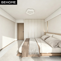 Ensemble de meubles de chambre à coucher modernes et complets, armoire en bois grainé, lit rembourré doux pour villa, hôtel, appartement, projets résidentiels