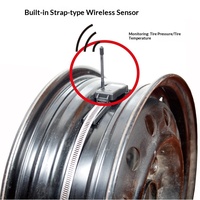 Capteur Tpms universel solaire USB voiture TPMS batterie longue durée affichage pression des pneus moniteur de température