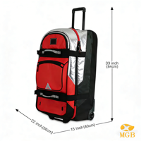 Valise à roulettes Oxford classique personnalisée, étanche, portable, avec fermeture éclair, pour équipement de camionneur, moto, vêtements de course, casque