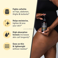 Huile de massage corporelle professionnelle infusée au collagène avec des extraits naturels de plantes pour le raffermissement de la peau et la réduction de la cellulite