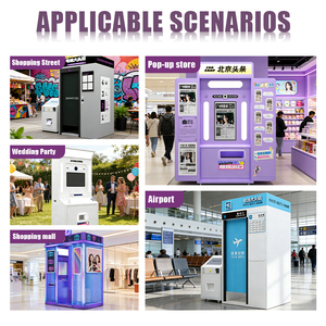 Cabina de <span class=keywords><strong>Fotos</strong></span> Automática JIPAI con Forma de Tambor de Lavandería, Estilo Coreano, Impresión Automática <span class=keywords><strong>24H</strong></span>, para Centros Comerciales y Lavanderías - Product Image 5