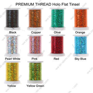 Fil de pêche BTI-09D-1033 Holo Flat Tinsel pour la fabrication de mouches, haute résistance, couleurs personnalisées B10 - Product Image 2