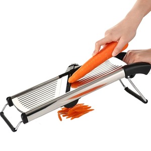 Paslanmaz çelik manuel sebze doğrayıcı aracı kaymaz çok bıçak ayarlanabilir emniyet aracı ile Mandoline peynir sebze dilimleme - Product Image 2