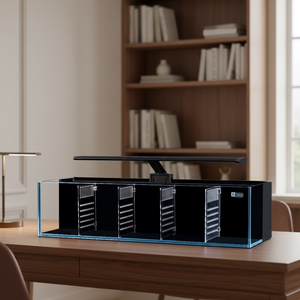 Fabrieksgroothandel Moderne Betta Aquarium Tank 5L Multi Grid Combinatie Klein Glazen Vis Aquarium Filter Onderhoudsvrij Keuken/Woonkamer - Product Image 2