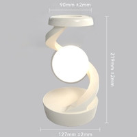 2025 nouveau produit chargeur sans fil flottant capteur de lévitation lumière de table lune lampe à suspension rotative pour chambre