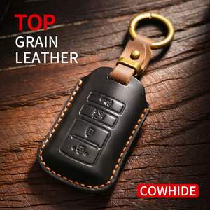 เคสกุญแจวินเทจ เหมาะสำหรับเคสกุญแจรถ Kia KIA หนังแท้ K9  งานแฮนด์เมดจากหนังวัว พร้อมตัวล็อค - Product Image 1