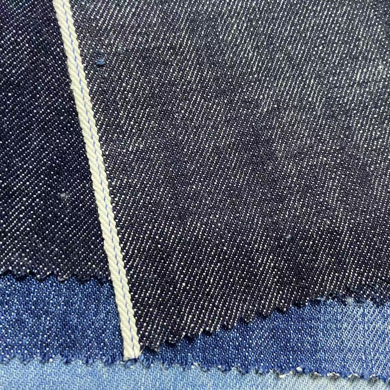 Wholesale 100% Cotton Japanese Selvedge Denim Fabric Indigo Blue Black-32oz 20oz 12oz Sizes Raw Cotton