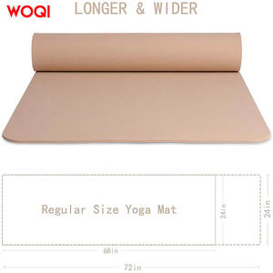 เสื่อโยคะ WOQI หนา 6 ซม. ทำจากโฟม TPE ป้องกันการลื่นไถลได้สองด้าน เหมาะสำหรับการฝึกออกกำลังกายและฝึกแพลงค์รูปสี่เหลี่ยมผืนผ้า - Product Image 4