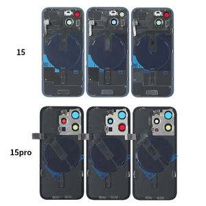 Boîtier arrière pour <span class=keywords><strong>Iphone</strong></span> 11 12 <span class=keywords><strong>13</strong></span> 14 15 16 <span class=keywords><strong>Pro</strong></span> Max Mini couvercle de <span class=keywords><strong>batterie</strong></span> en verre arrière cadre moyen châssis assemblage remplacement - Product Image 3