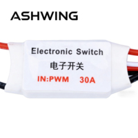 Interrupteur électronique PWM 30A, télécommande RC, relais LED haute intensité pour drone FPV, modèle de bateau, pompe à eau, connecteur JR JST, 10g