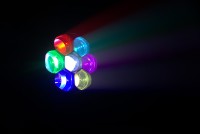 Projecteur LED étanche IP65 150W à 7 faisceaux, contrôle DMX512 RGB, CRI 90, en alliage d'aluminium pour événements extérieurs, fêtes, mariages, clubs