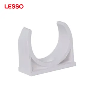 LESSO durable résistance à l'âge plastique blanc 16 25 32 40 50 20mm pvc pince pour conduit électrique